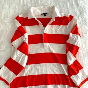 CLASSIC JCREW STRIPED RUGBY POLO - size M